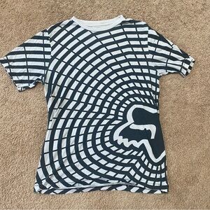 Fox Racing Black and White Graphic T-Shirt